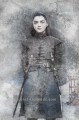 Porträt von Arya Stark Skizze Spiel der Throne